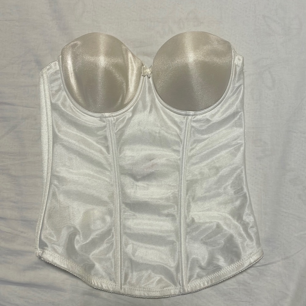 White Satin Corset